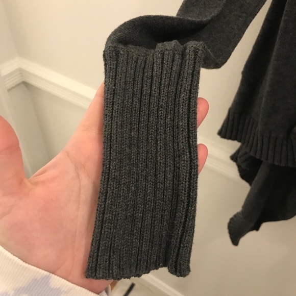 Anthropologie Shae Cardigan Sweater Medium gray cotton - Picture 7 of 11